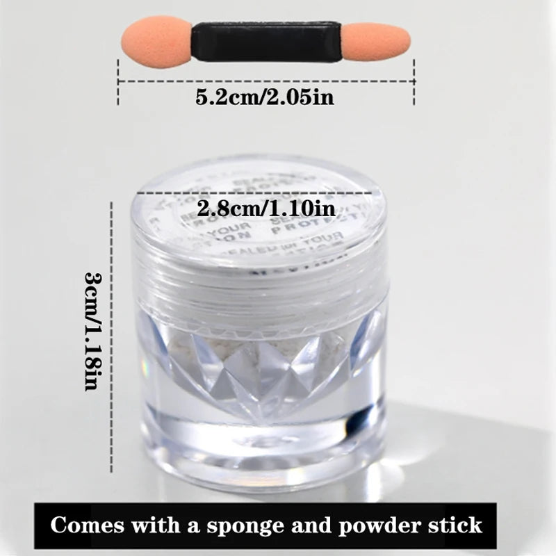 Pearl Chrome Nail Powder – Aurora Glitter Dust for Gel Nails