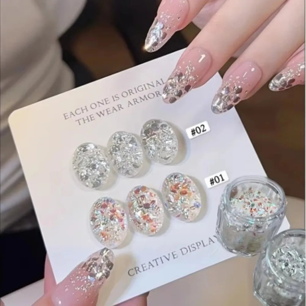 Glitter Nail Art Sequins & Charms – DIY Flash Nail Decoration
