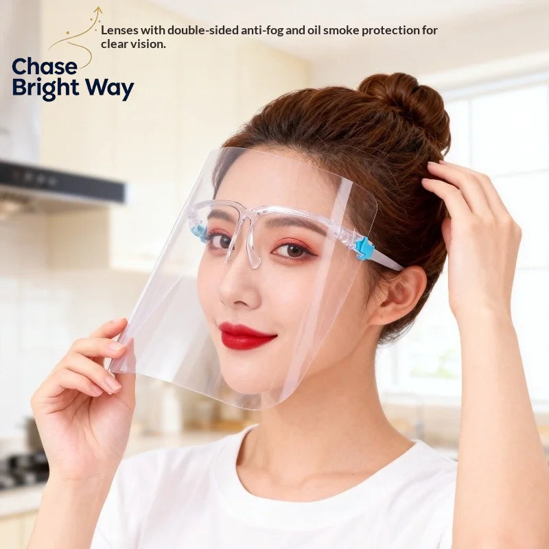 Transparent Full Face Shield – Anti-Splash Safety Guard