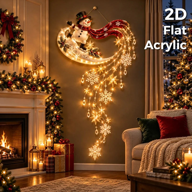 Christmas LED Cascading Waterfall Wall Light | Warm White Glow