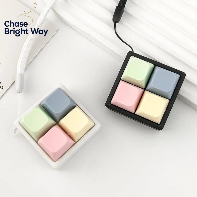 Keyboard Key Fidget Toy – 2/3/4 Button Finger Clicker Desk