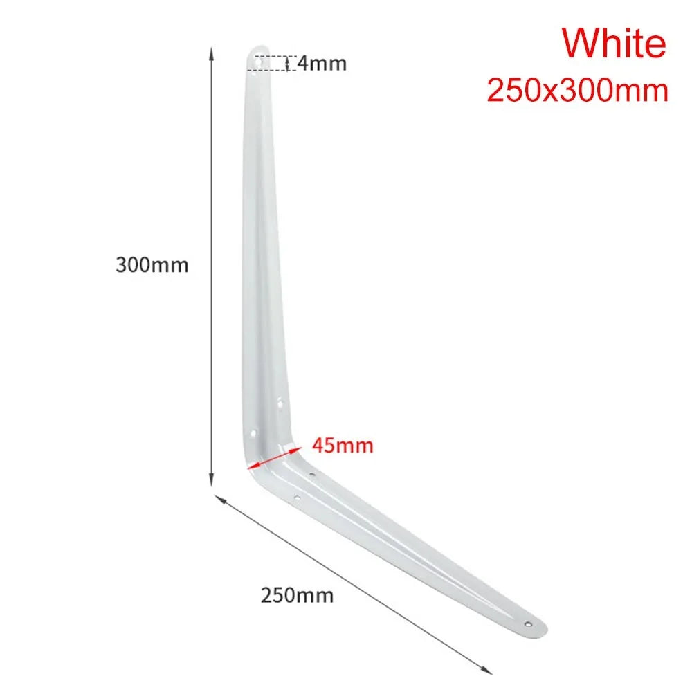 Metal L-Shaped Triangular Wall Shelf Bracket 4–14" | Corner Brace