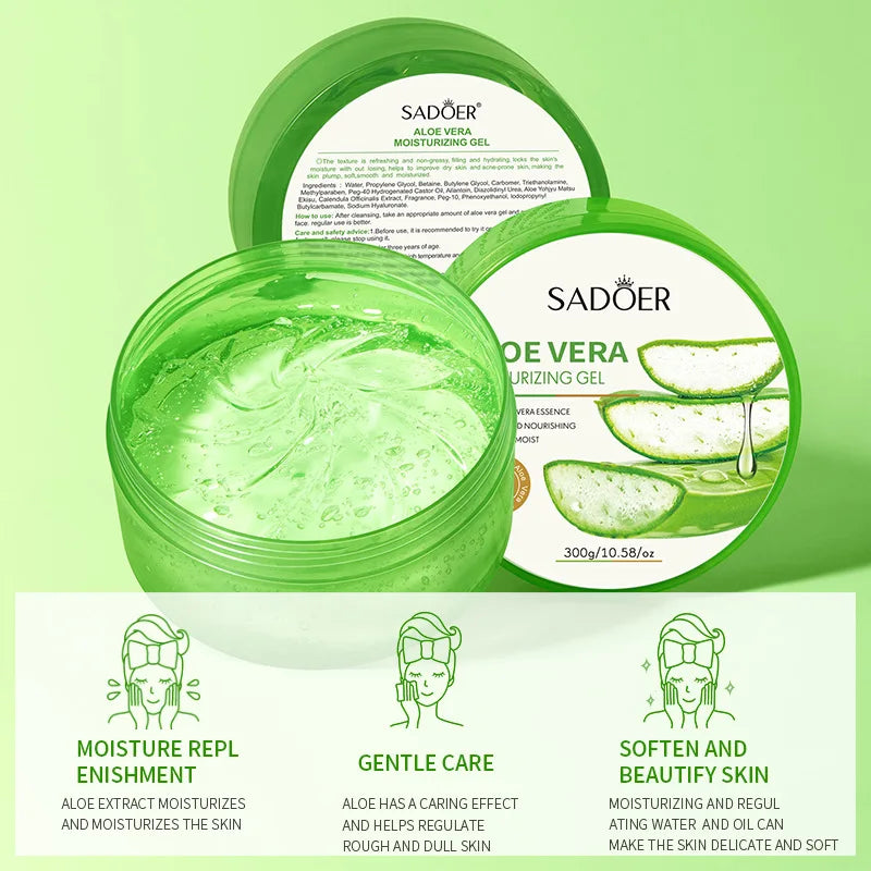 SAMMY 300g Aloe Vera Gel – Moisturizing Brightening Face Cream