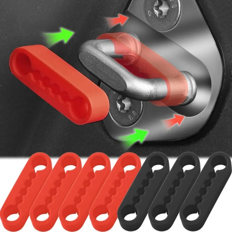 Universal Car Door Lock Silicone Buffer Cushion – 4-Pack