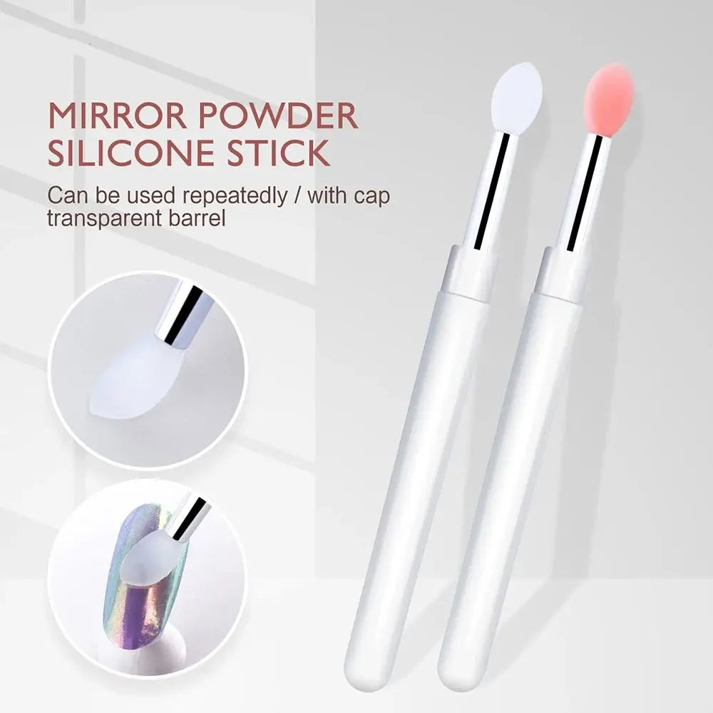 Silicone Nail Art Brush & Picker – Gel Acrylic Applicator Stick