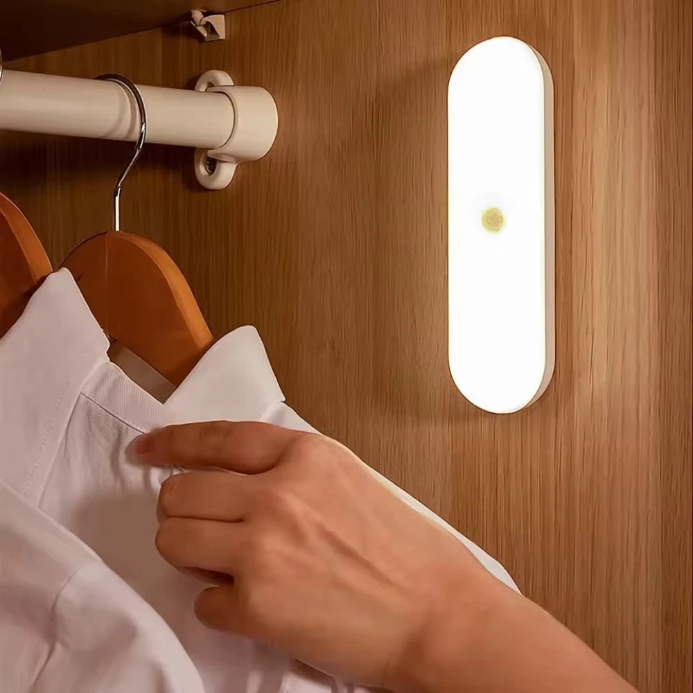 Wireless LED Motion Sensor Night Light – USB Rechargeable