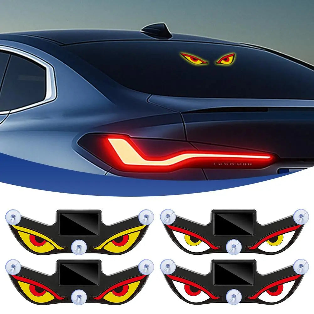 Solar Demon Eye Car Window LED Neon Light – No Wiring