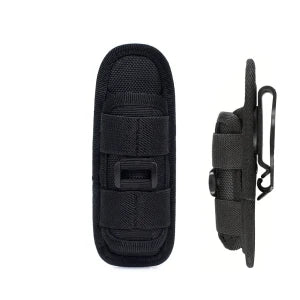 Tactical Flashlight Pouch Holster – 360° Rotatable Belt Clip