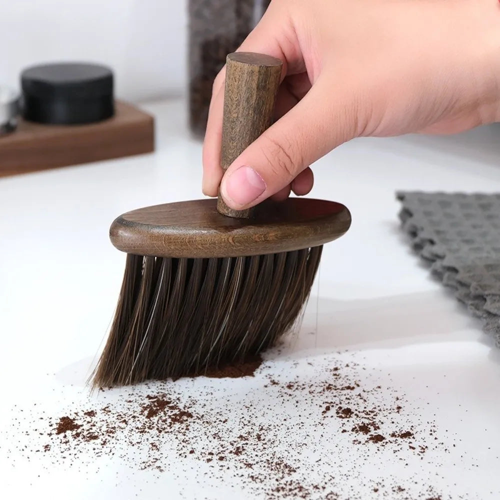 Walnut Wood Coffee Grinder Cleaning Brush – Soft Nylon