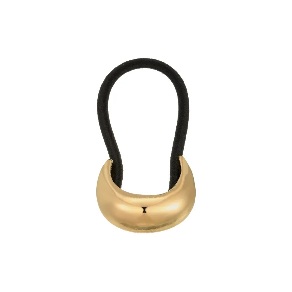 U-Shaped Gold Metal Hair Ties – Geometric Ponytail Holder