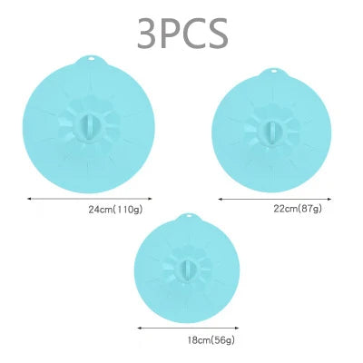 Universal Silicone Spill Stopper Lid – Reusable Pot & Bowl Cover