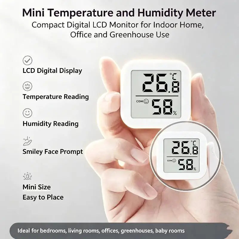 Mini LCD Digital Hygrometer – Indoor Temp & Humidity Meter