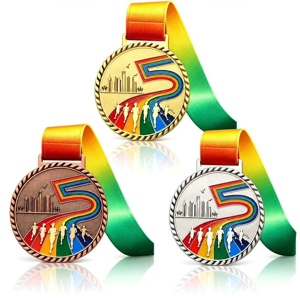 3-Pack Gold Silver Bronze Award Medals | Zinc Alloy Sports Set