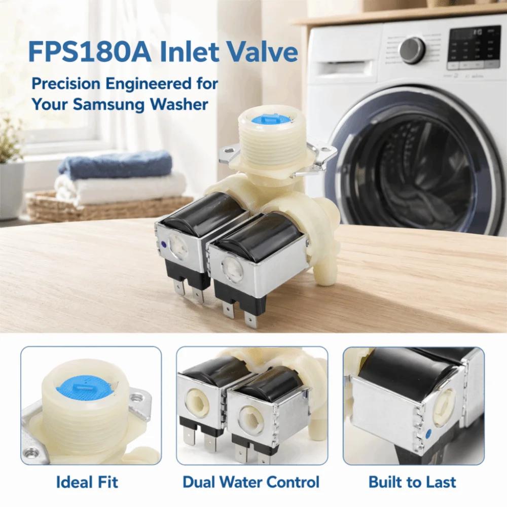 Samsung Washer FPS180A Dual Head Water Inlet Solenoid Valve