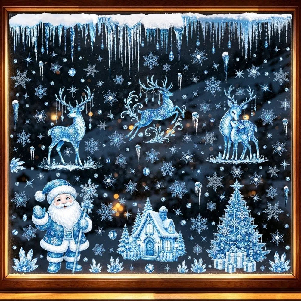 Reusable Christmas Window Stickers – PVC Electrostatic Cling