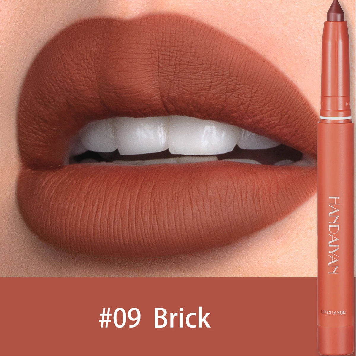 Waterproof Matte Lip Liner Pencil – 12 Shades | Long-Lasting