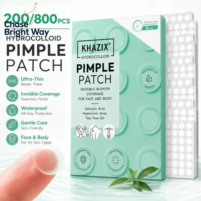 Hydrocolloid Acne Pimple Patches 200/800Pcs – Invisible Spot Stickers