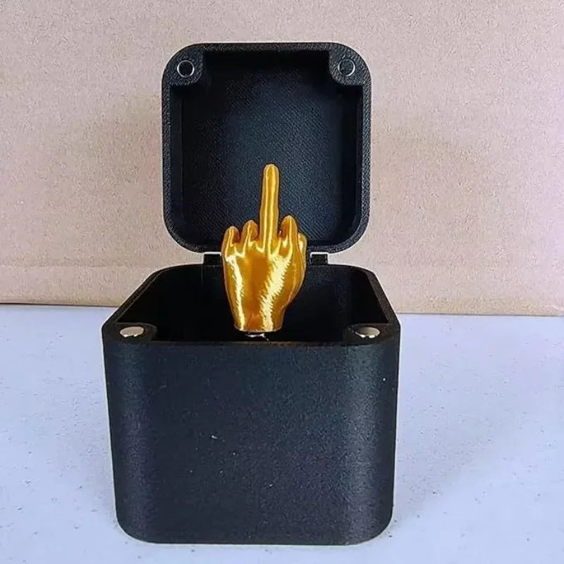 Pop-Up Middle Finger Prank Gift Box | Funny Novelty Gag Gift
