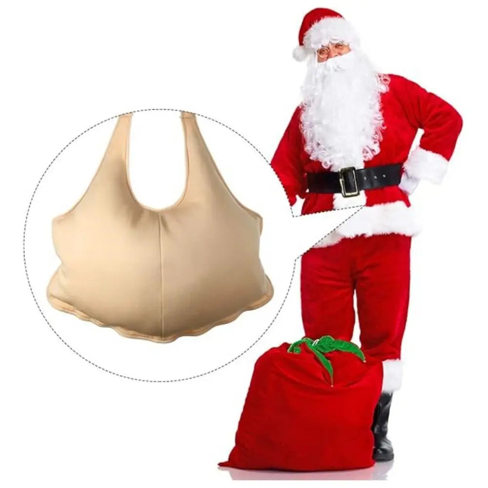 Santa Padded Belly Fat Suit – Christmas Costume Prop | Polyester