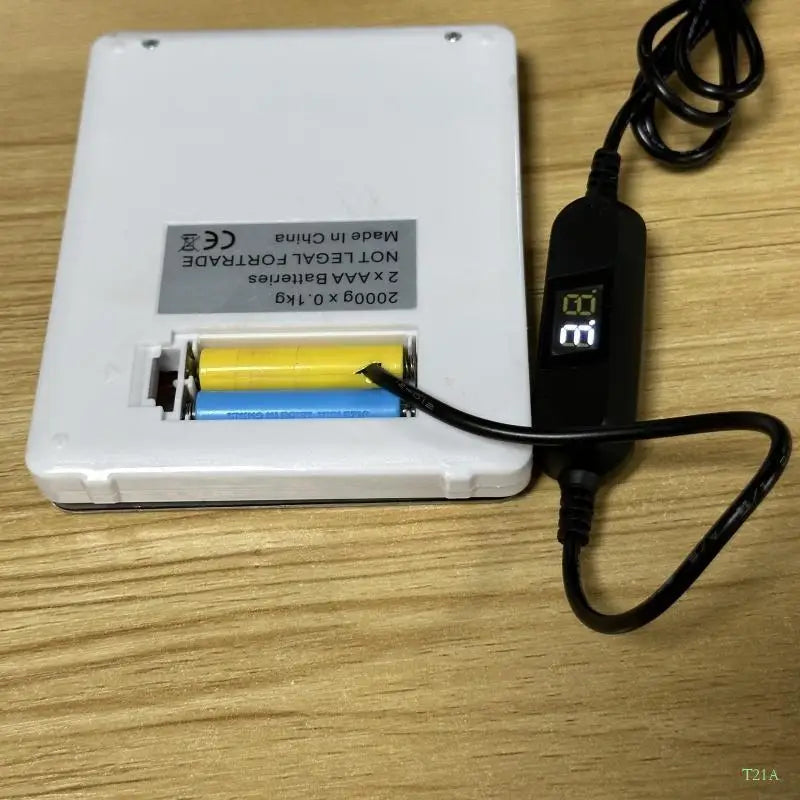 USB AAA Dummy Battery Power Supply Cable – Adjustable 1.5V–12V