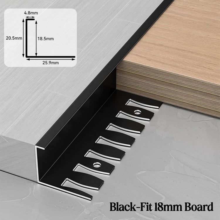 C-Shape Aluminum Stair Nosing Edge Banding Strip | Bendable