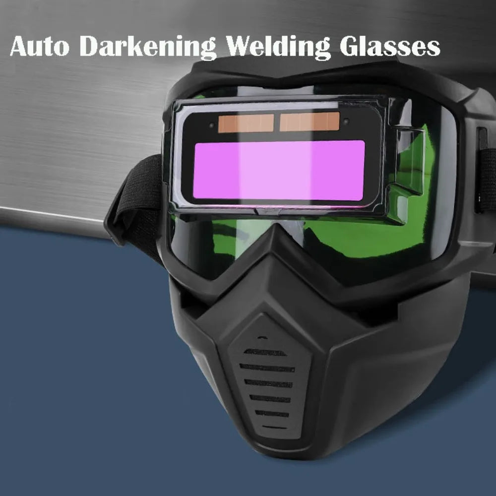 Auto-Darkening Welding Mask – Adjustable Split-Type Face Shield