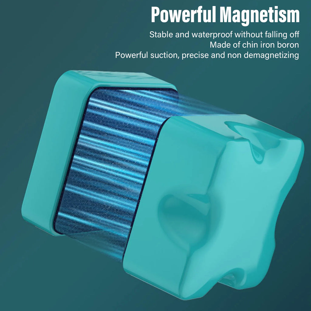 Magnetic Aquarium Glass Cleaner – Double-Sided Algae Scraper