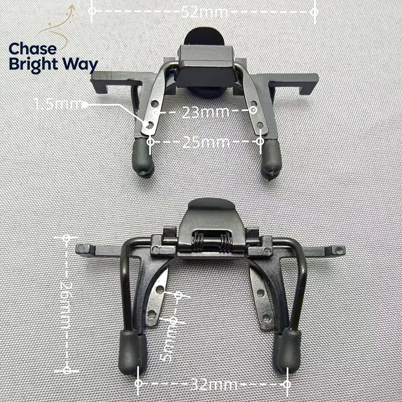 2-Pack Eyeglass Mount Clips for Magnifier Loupe & LED Headlight