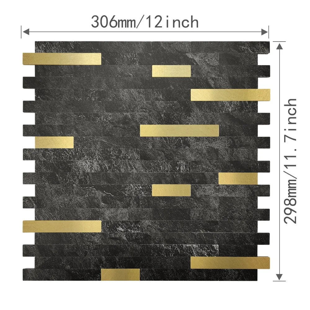 Self-Adhesive Mosaic Tile Stickers | PVC Kitchen Backsplash