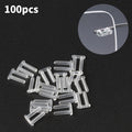 100-Pack Rubber Plugs for Rimless Frameless Glasses Spare Buckles