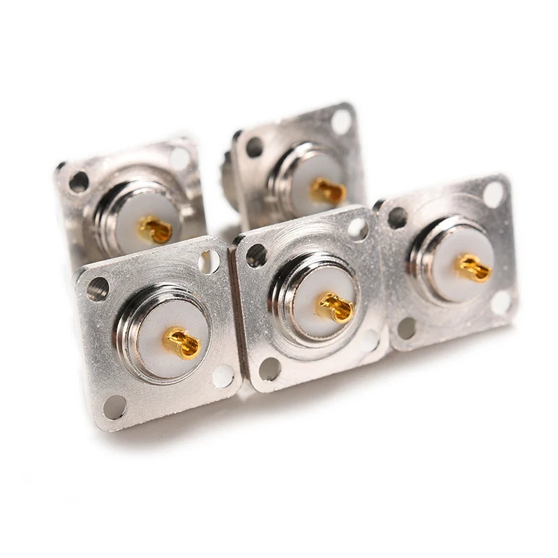 SO239 UHF Female Flange Connector – 4-Hole 25mm Panel Mount RF