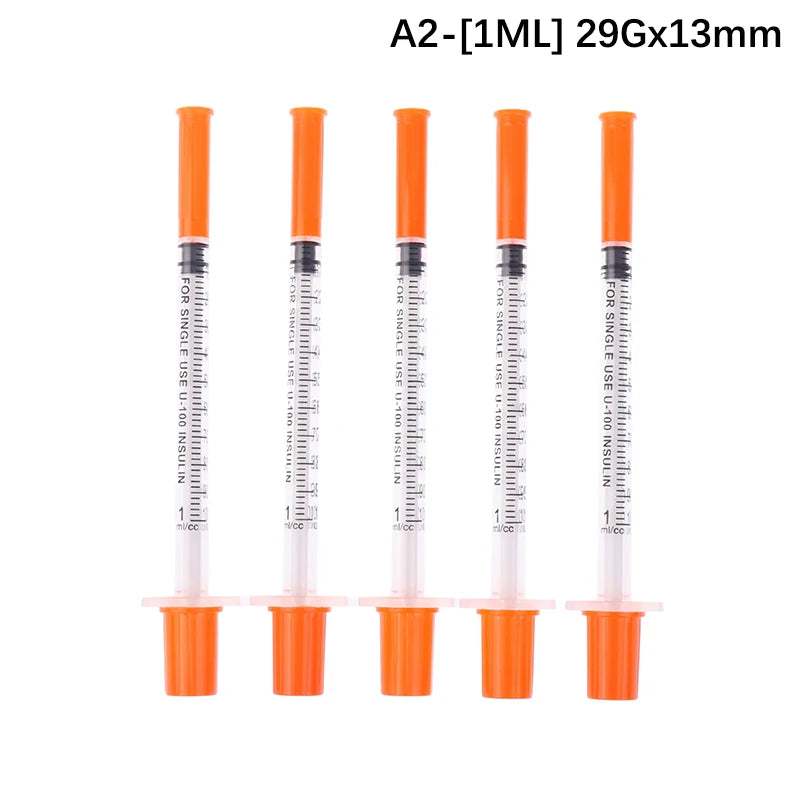 5-Pack Disposable Veterinary Syringes 0.3/0.5/1mL – Sterile