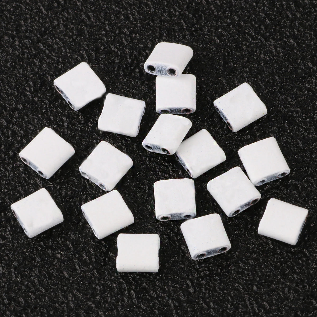 Rectangle Two-Hole Hematite Beads 5x5x2mm – DIY Jewelry Making