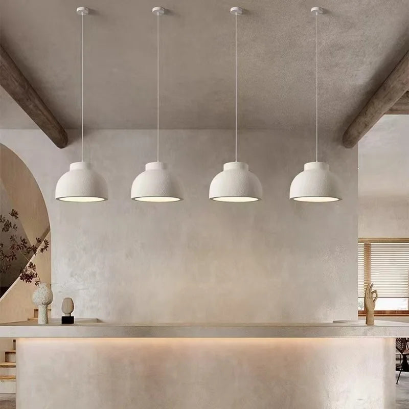 Wabi Sabi Resin LED Pendant Light | Modern Hanging Chandelier