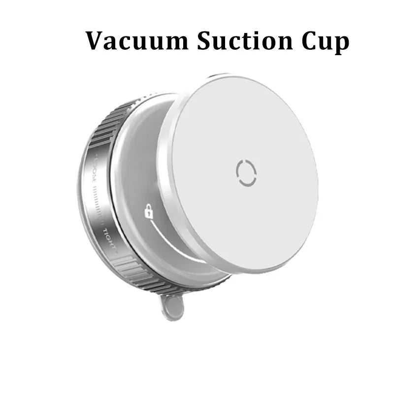 Magnetic Car Phone Holder – 360° Foldable Vacuum Suction Mount