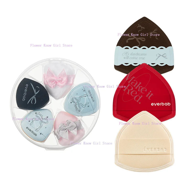 Everbab Mini Thumb Powder Puff Set – Air Cushion Applicator 4pc