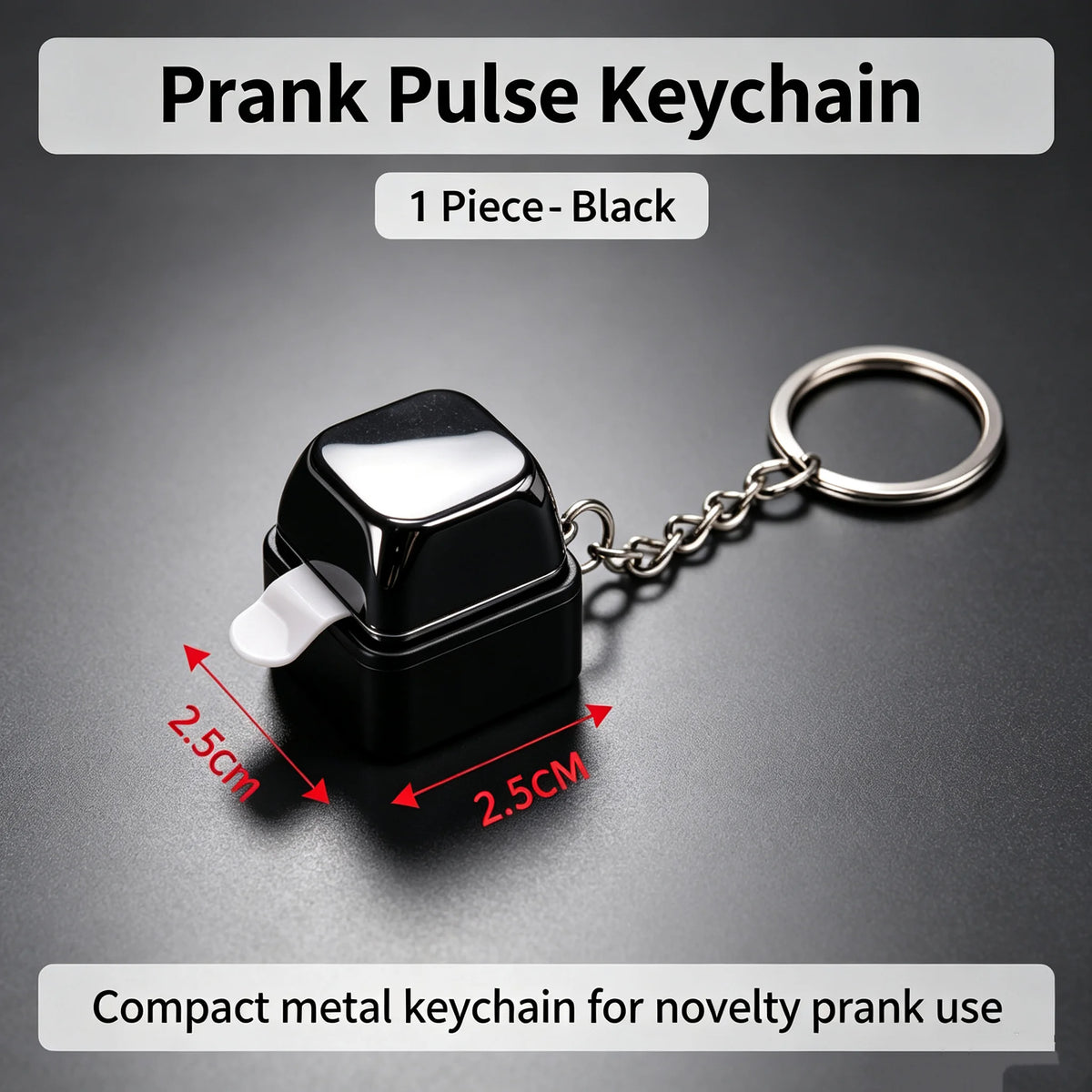 Electric Shock Prank Keychain – Novelty Trick Button Toy
