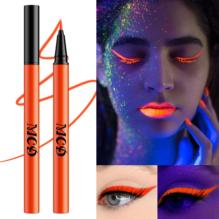 UV Neon Face & Body Paint Eyeliner Pen – 8 Colors, Waterproof