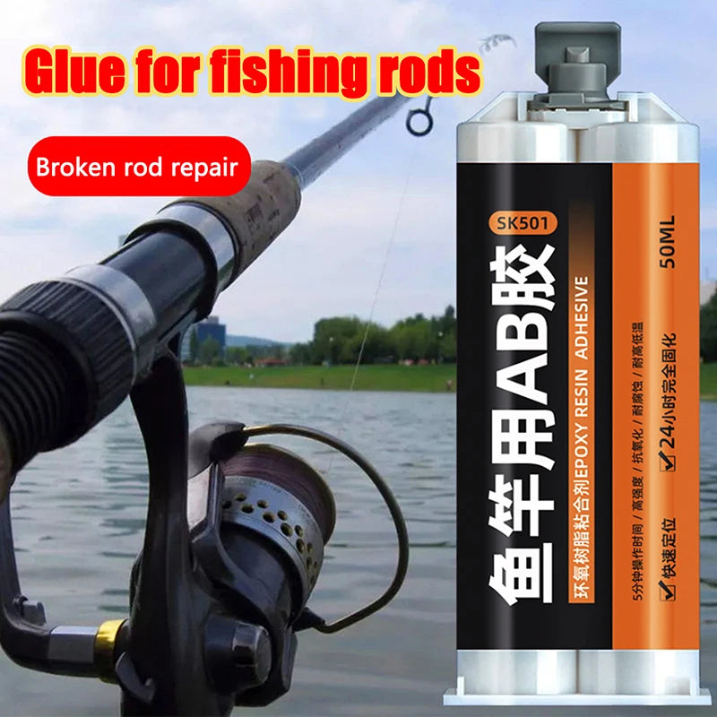 Fishing Rod Building Epoxy AB Glue 50ml – High Bond Repair