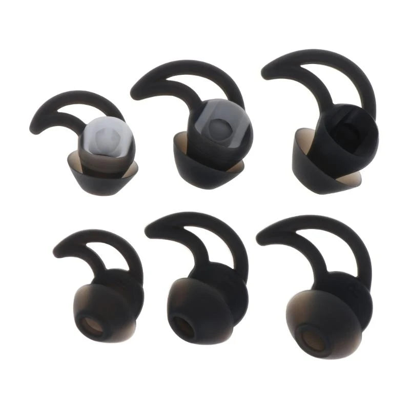 Silicone Earhook Earpads for QC20 QC30 Sport Earbuds – 3 Pairs