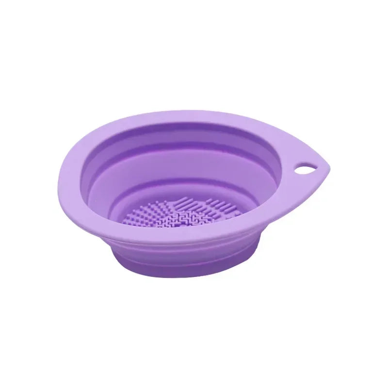 Silicone Makeup Brush Cleaner Bowl – Foldable Washing Mat