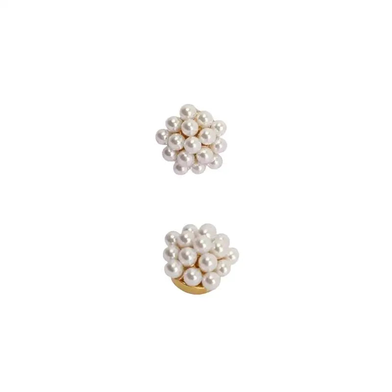 Pearl Button Cover Cufflink – Elegant Sleeve Clip for Women