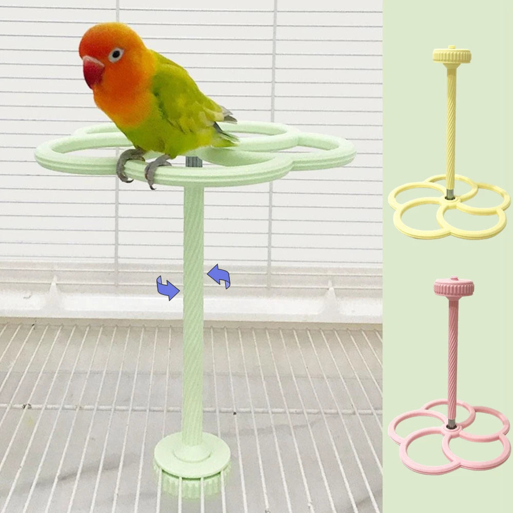 Rotating Windmill Parrot Toy – Interactive Bird Cage Enrichment