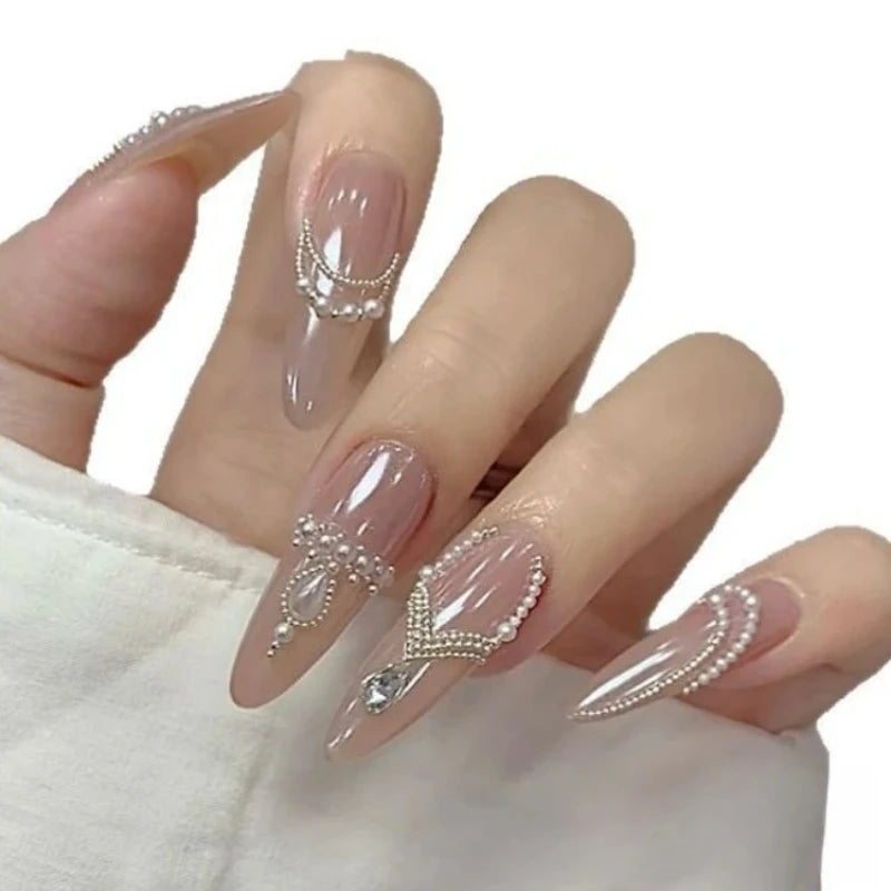 6-Grid 3D Nail Art Rhinestones – Pearls, Beads & Gems Kit