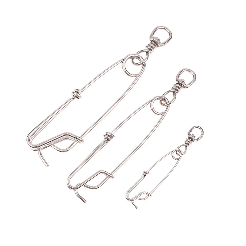 Stainless Steel Tuna Fishing Clip Snap & Swivel Ring Connector