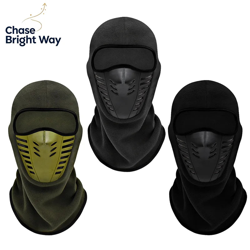 Winter Fleece Motorcycle Face Mask – Windproof Ski Neck Cover