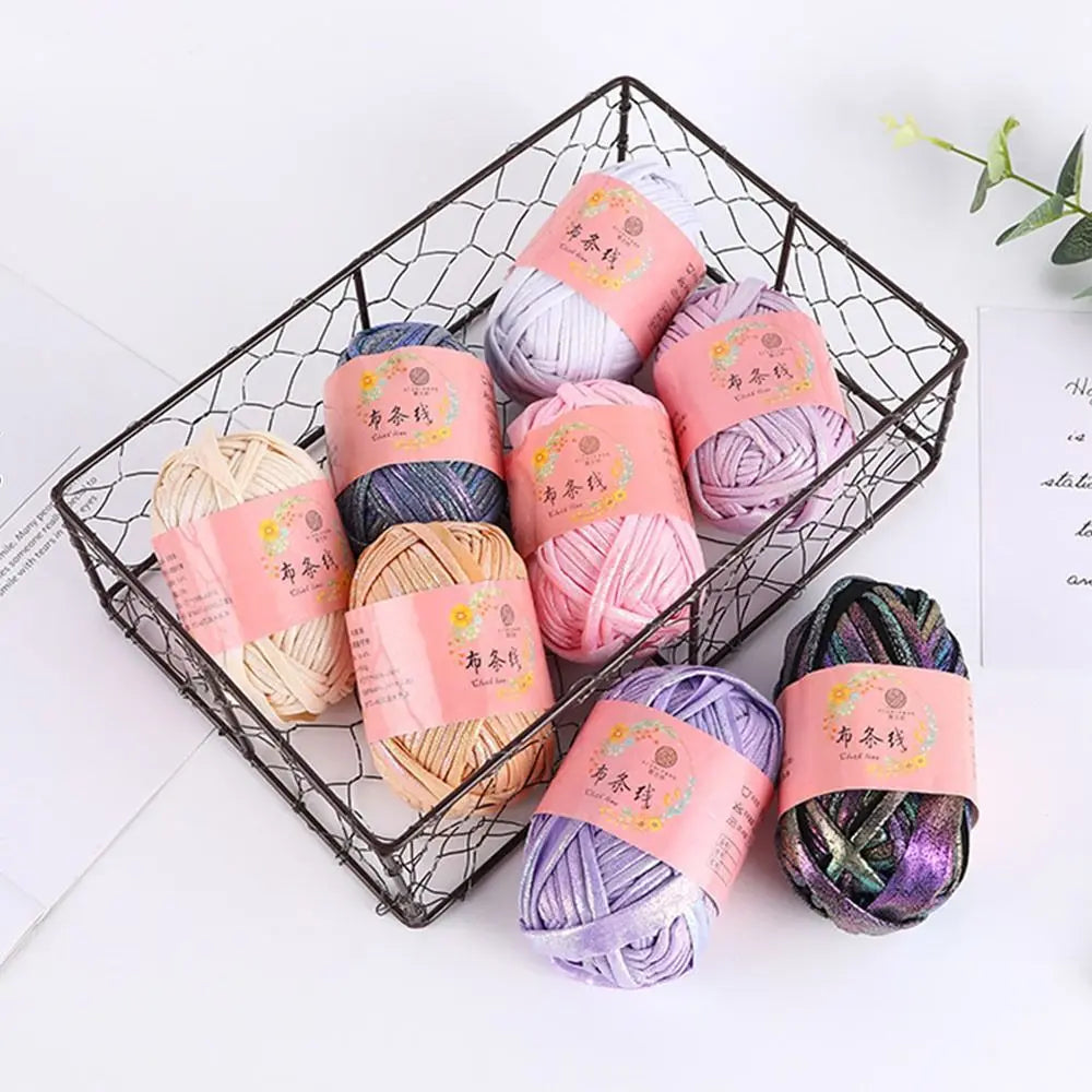 100g Magic Color Shiny Faux Leather Crochet Yarn – DIY Knitting