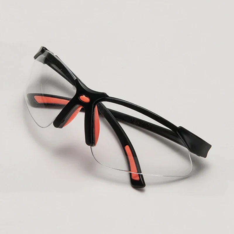 Clear Vented Safety Goggles – Windproof Riding & Lab Glasses