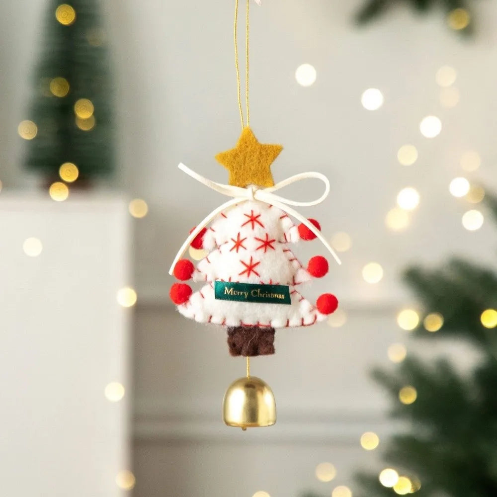Retro Felt Christmas Ornaments – Glove, Boot & Tree Pendants