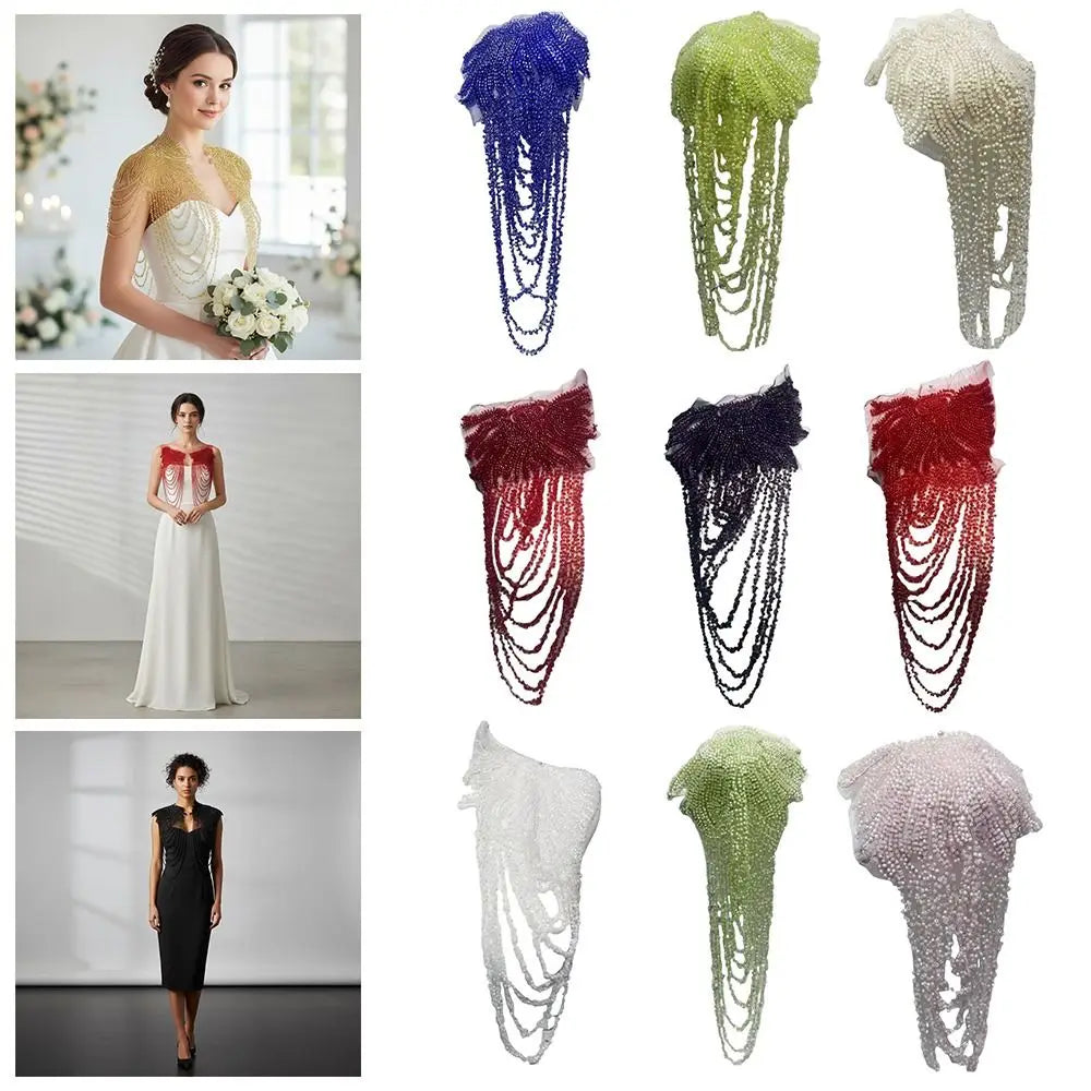 Crystal Bead Fringe Embroidery Patch – Tassel Sewing Appliqué